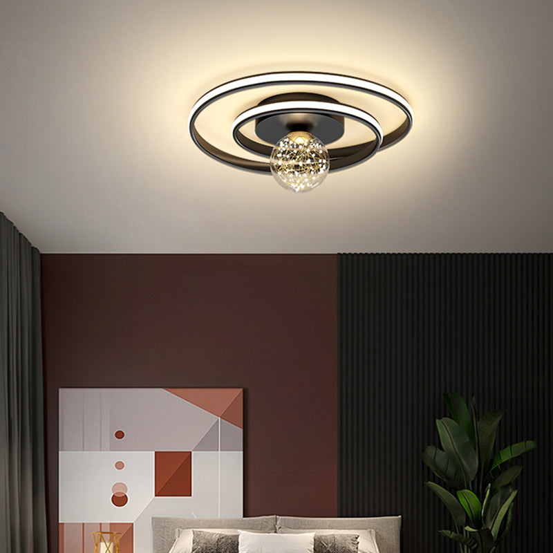 Lámpara de techo de montaje empotrado circular de estilo minimalista moderno Luces de techo de montaje empotrado de metal