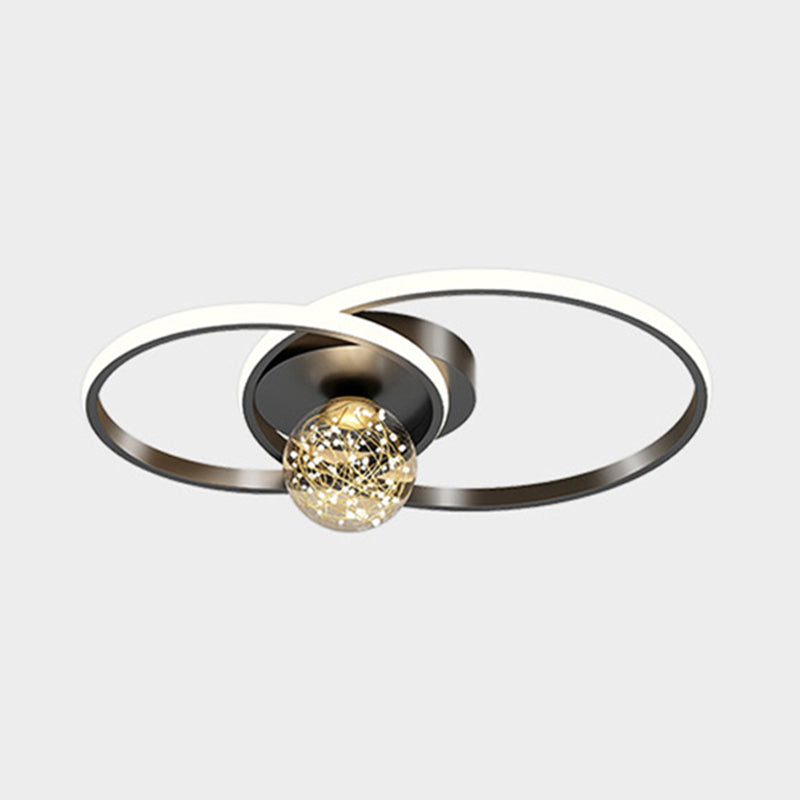 Lámpara de techo de montaje empotrado circular de estilo minimalista moderno Luces de techo de montaje empotrado de metal