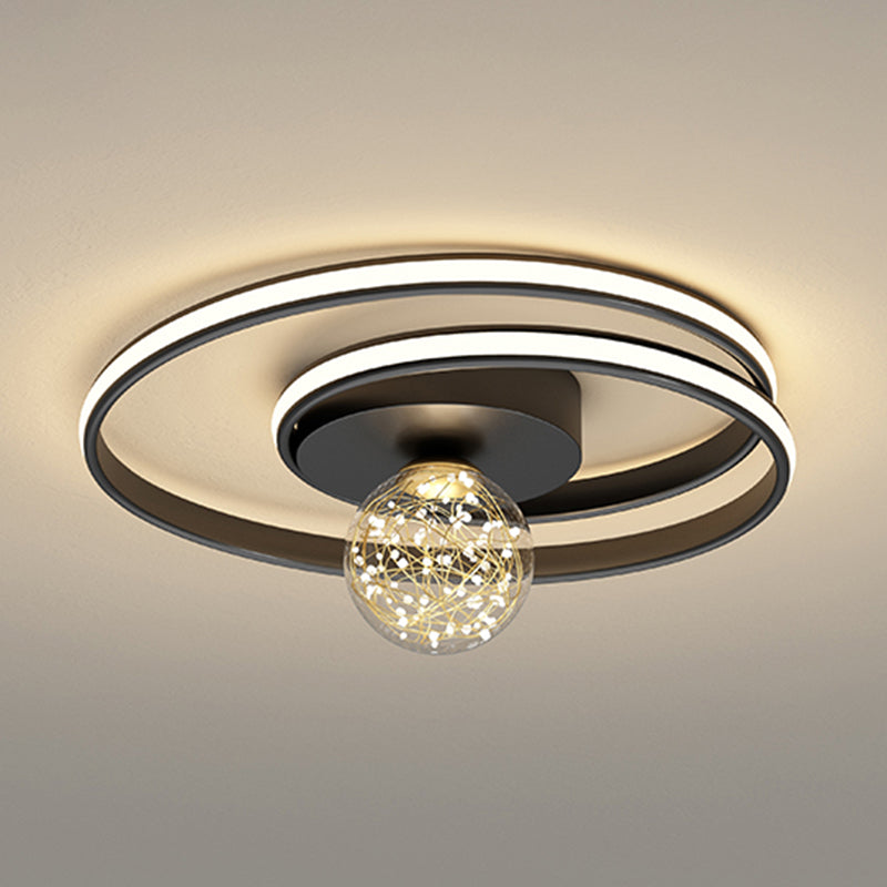 Lámpara de techo de montaje empotrado circular de estilo minimalista moderno Luces de techo de montaje empotrado de metal