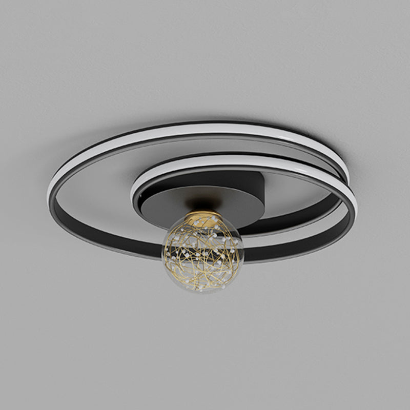 Lámpara de techo de montaje empotrado circular de estilo minimalista moderno Luces de techo de montaje empotrado de metal