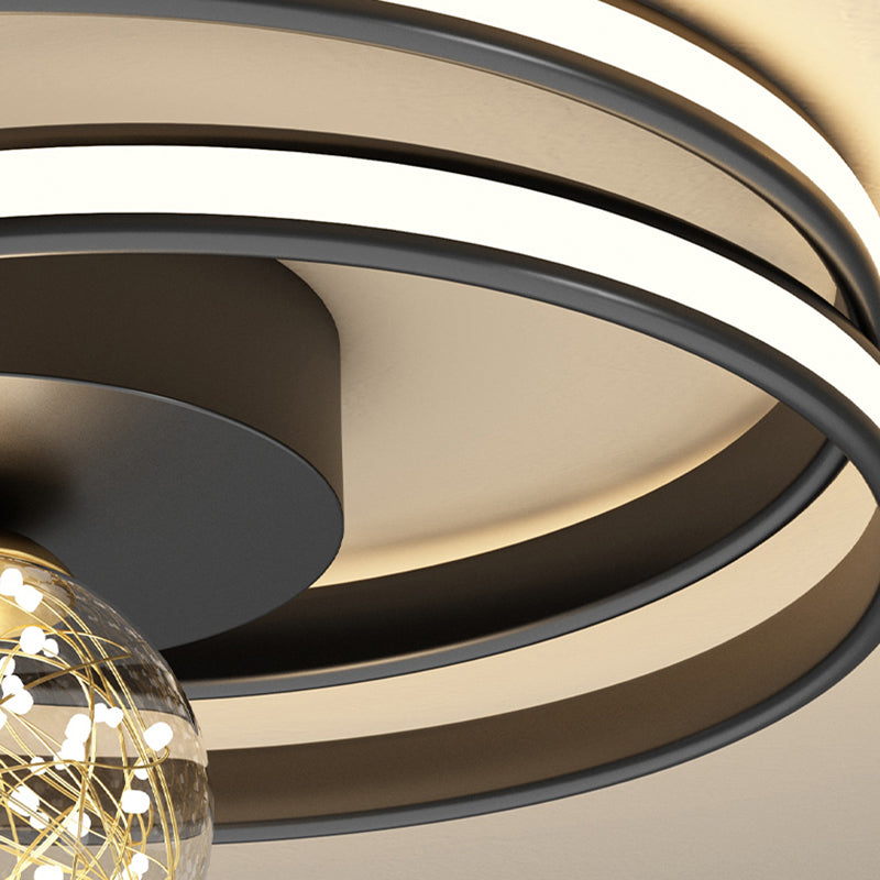 Lámpara de techo de montaje empotrado circular de estilo minimalista moderno Luces de techo de montaje empotrado de metal