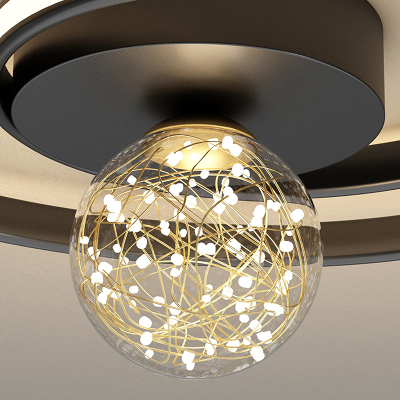 Lámpara de techo de montaje empotrado circular de estilo minimalista moderno Luces de techo de montaje empotrado de metal