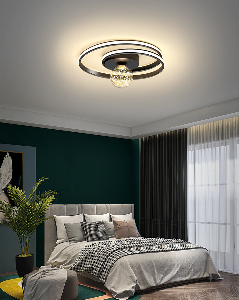 Lámpara de techo de montaje empotrado circular de estilo minimalista moderno Luces de techo de montaje empotrado de metal