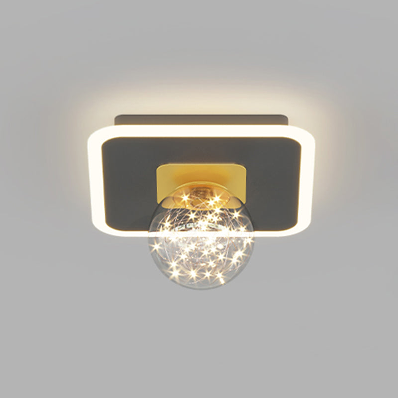 Moderner, minimalistischer, sphärischer, bündig montierter Deckenleuchter aus Glas, bündig montierter Deckenleuchter