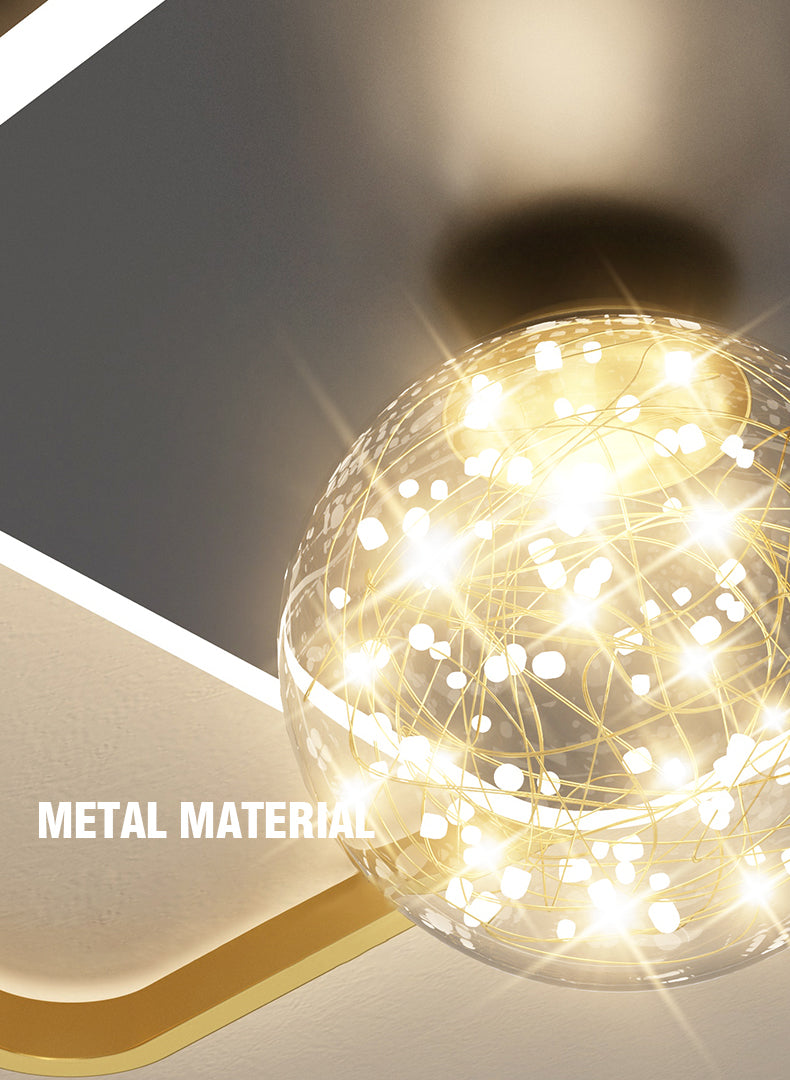 Modern Minimalist Style Geometric Flush Mount Ceiling Light Fixture Metal Flushmount Ceiling Lamp