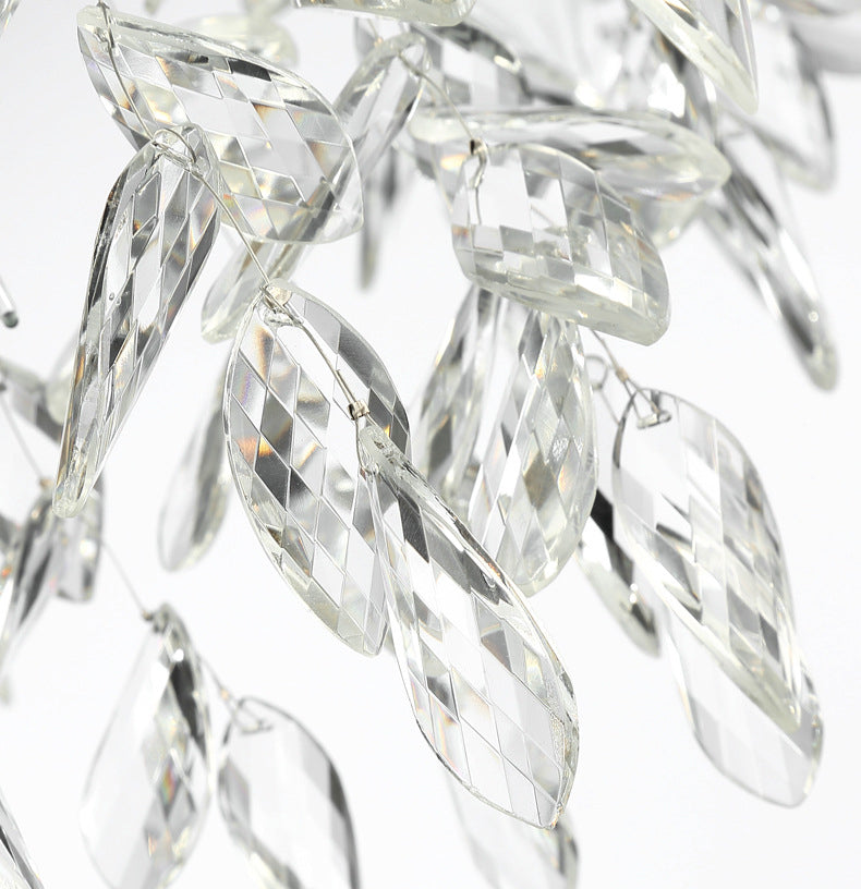 Branches Shaped French Style Crystal Pendant Light Multi-lights Dining Room Lighting Fixture with 17.7" Suspension Chain