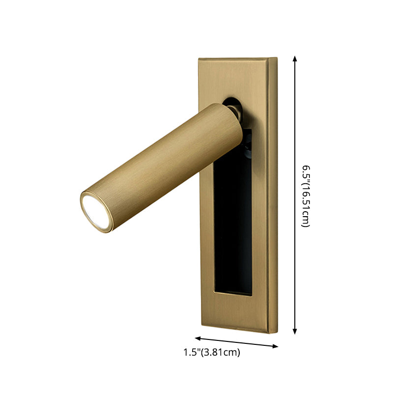 Lámpara de lectura rotatable de la pared de la pared del estilo de simplicidad dorada