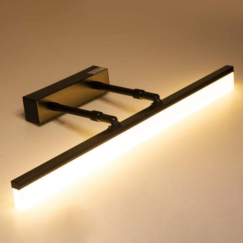 Simplicité Mirror de vanité allongée lumineuses luminaires muraux acryliques pour salle de bain