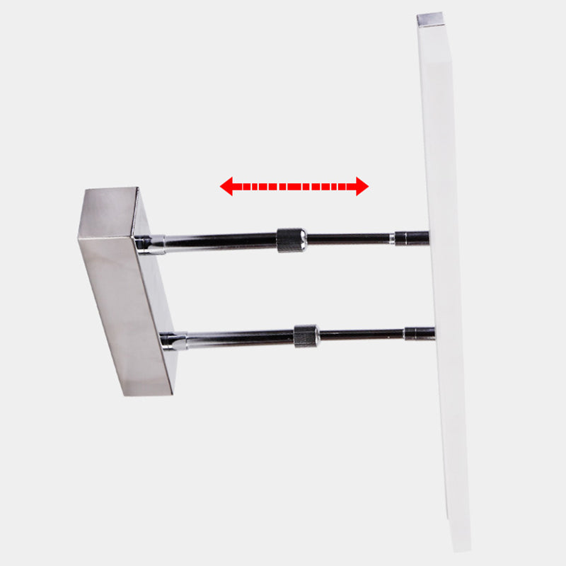 Simplicité Mirror de vanité allongée lumineuses luminaires muraux acryliques pour salle de bain