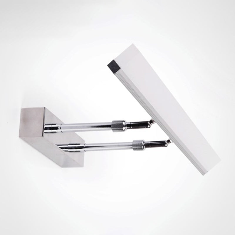 Simplicité Mirror de vanité allongée lumineuses luminaires muraux acryliques pour salle de bain