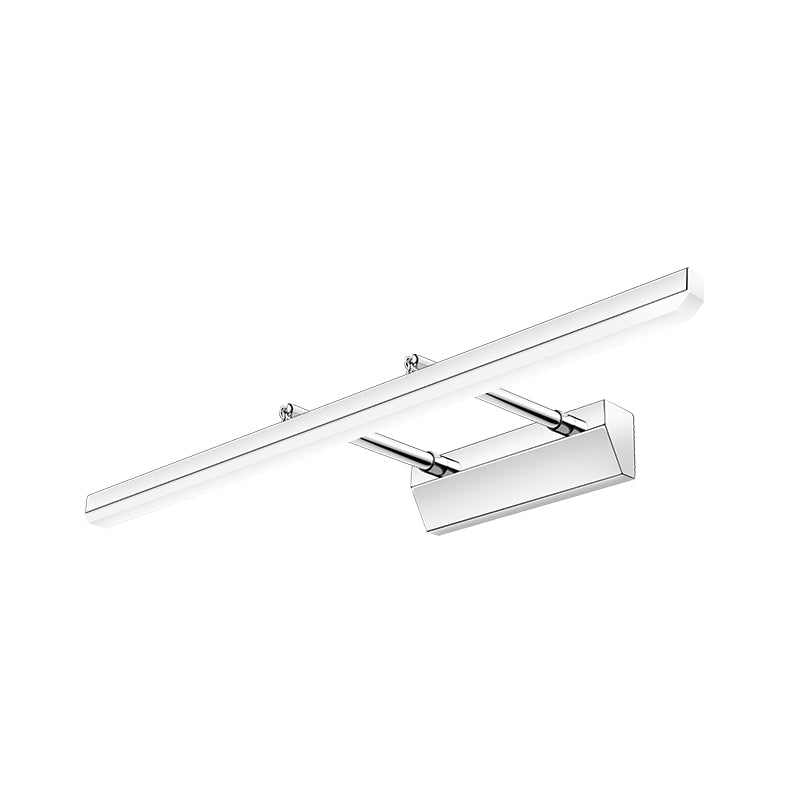 Simplicité Mirror de vanité allongée lumineuses luminaires muraux acryliques pour salle de bain