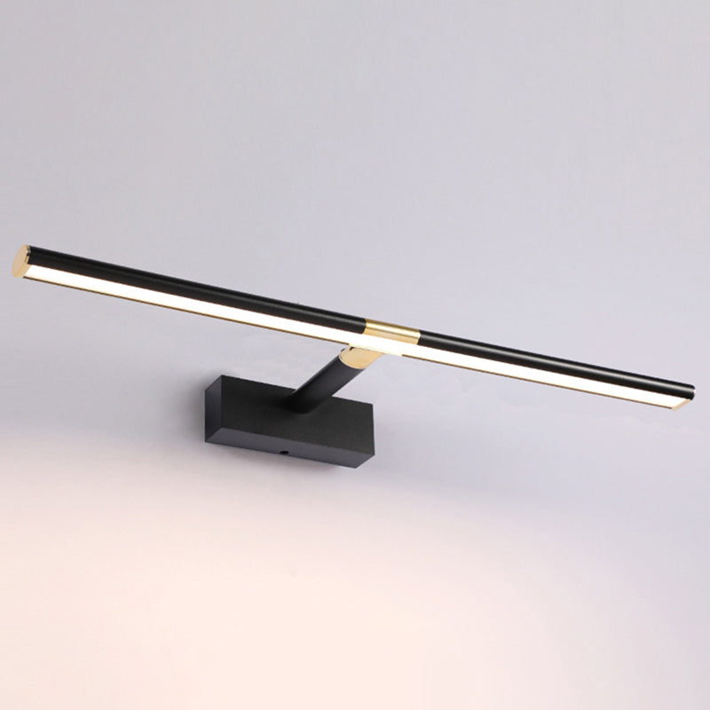 Metal Long Strip Mirror Light Modern Simplicity Style LED Wall Sconce for Bathroom