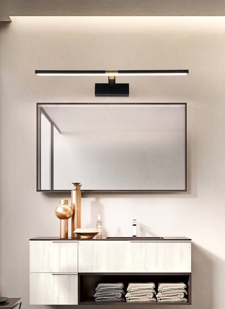 Metal Long Strip Mirror Light Modern Simplicity Style LED Wall Sconce for Bathroom