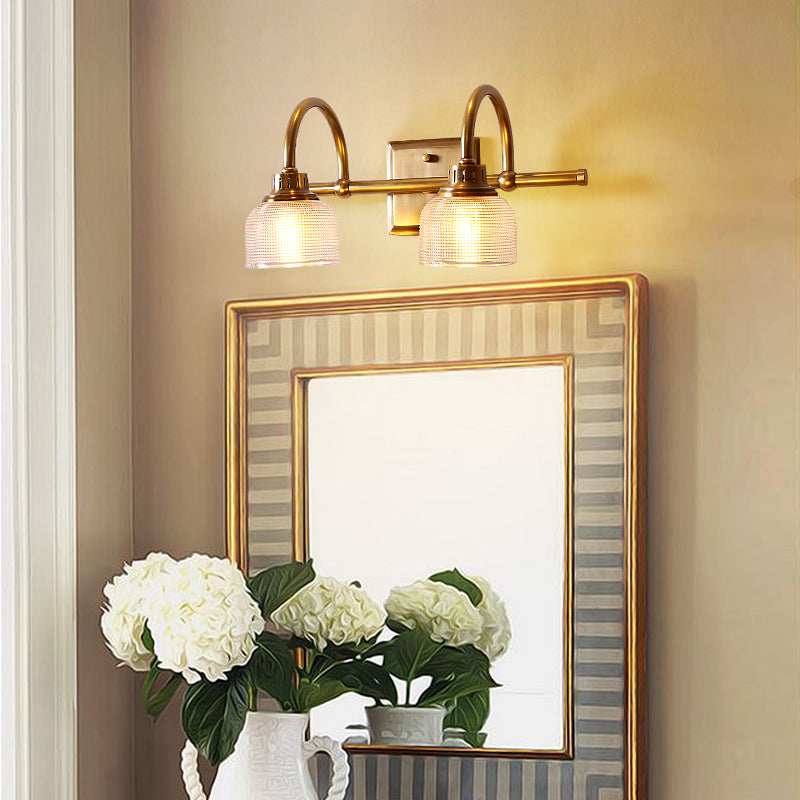 Traditionelle Einfachheit Schüssel Waschtischleuchten Glaswandhalterung Leuchte für Badezimmer