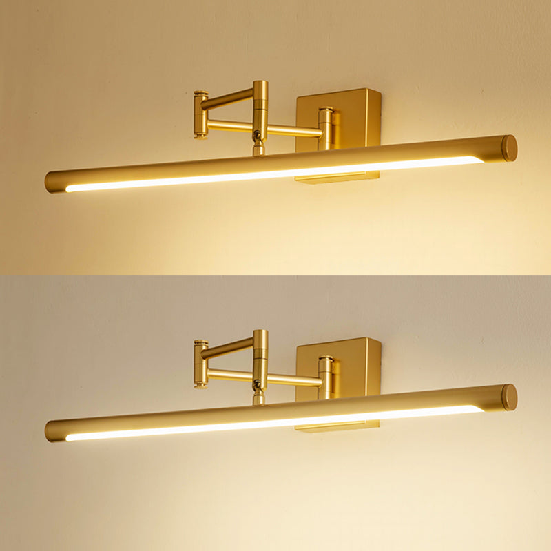 LED acrylique Application murale extensible dans la simplicité moderne Lumière murale linéaire en fer forgé pour salle de bain