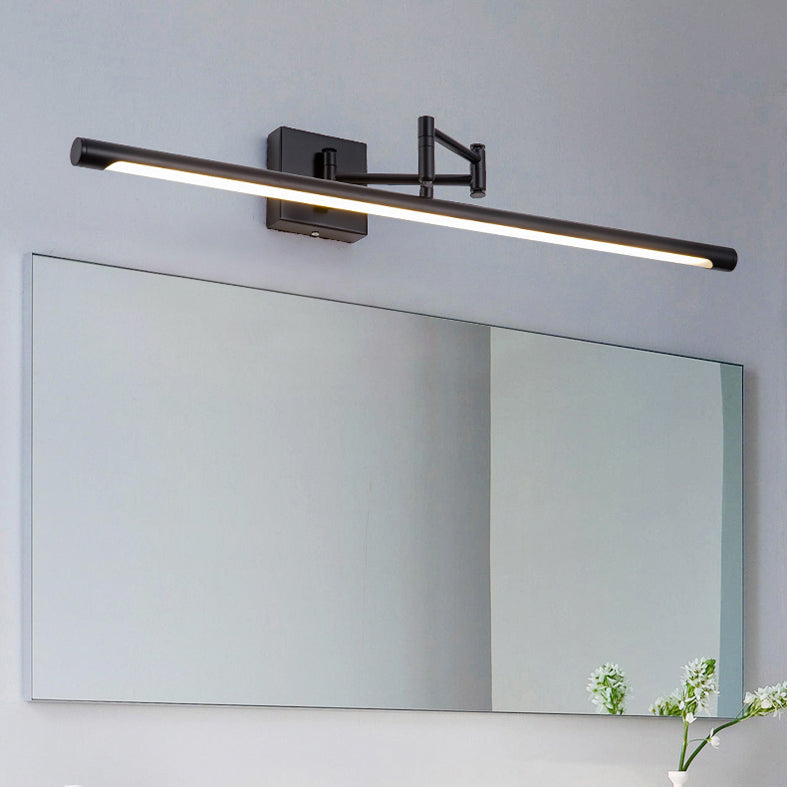 LED acrylique Application murale extensible dans la simplicité moderne Lumière murale linéaire en fer forgé pour salle de bain