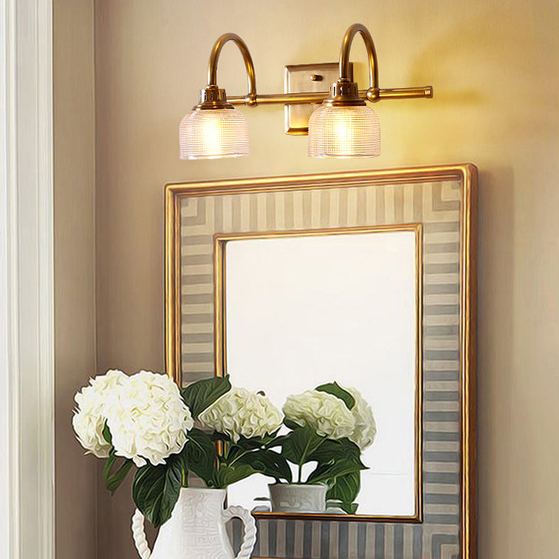 Traditionelle Einfachheit Schüssel Waschtischleuchten Glaswandhalterung Leuchte für Badezimmer