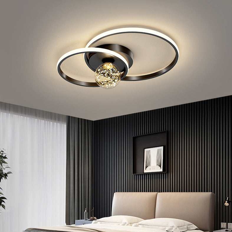 Lámpara de techo de montaje empotrado circular de estilo minimalista moderno Luces de techo de montaje empotrado de metal