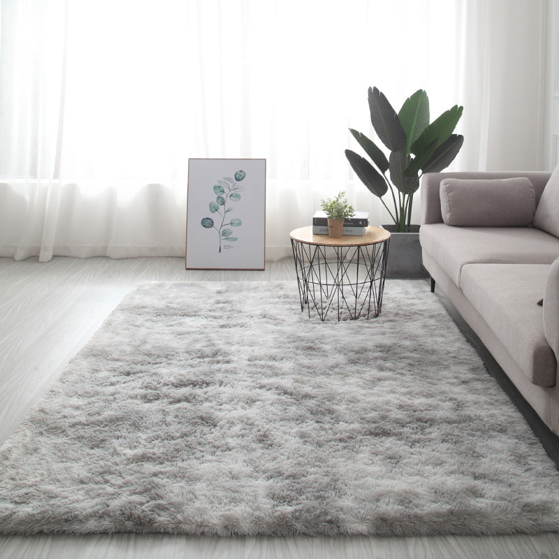 Kleur gemengd huisdecoratie tapijt eigentijds vloerkleed met tie-dye effect polyester met antislip achterkant
