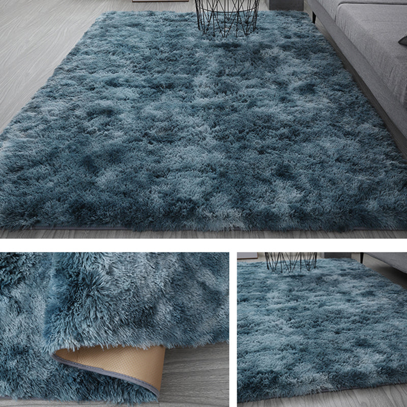 Kleur gemengd huisdecoratie tapijt eigentijds vloerkleed met tie-dye effect polyester met antislip achterkant