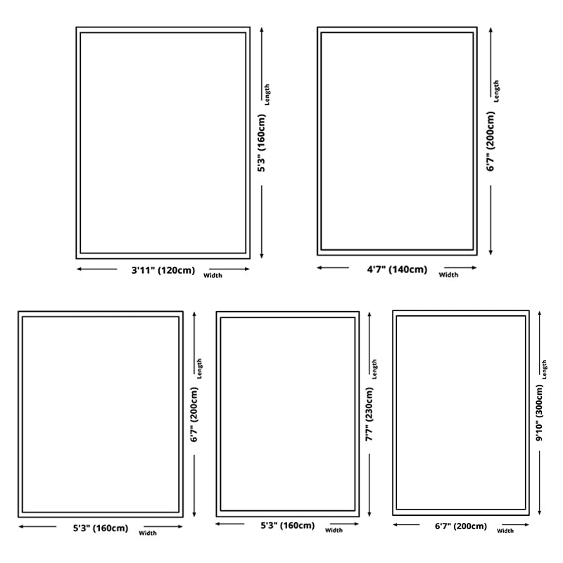 Stylish Triangle Pattern Area Rug Decorative Contemporary Polyester Rug Non-Slip Backing Indoor Carpet for Home Decor