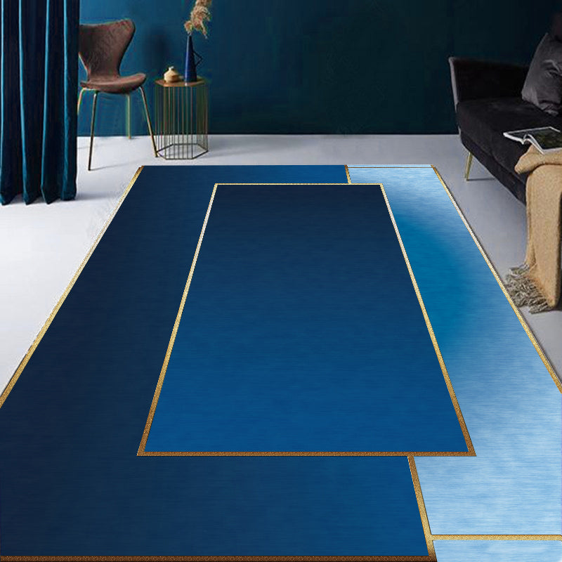 Vaste kleur moderne binnen tapijt polyester metalen lijnen afdrukt tapijt Easy Care Tapijt voor woningdecoratie