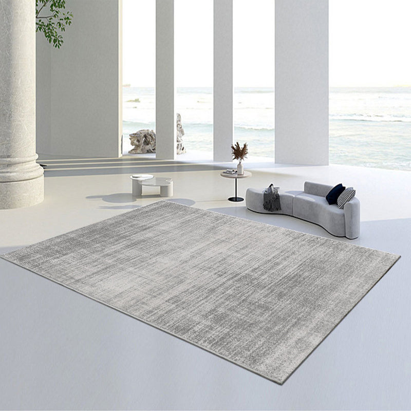 Grey Tone Modern Area Carpet Polyester Mottled Effect Indoor Rug Anti-Slip Backing Carpet for Living Room