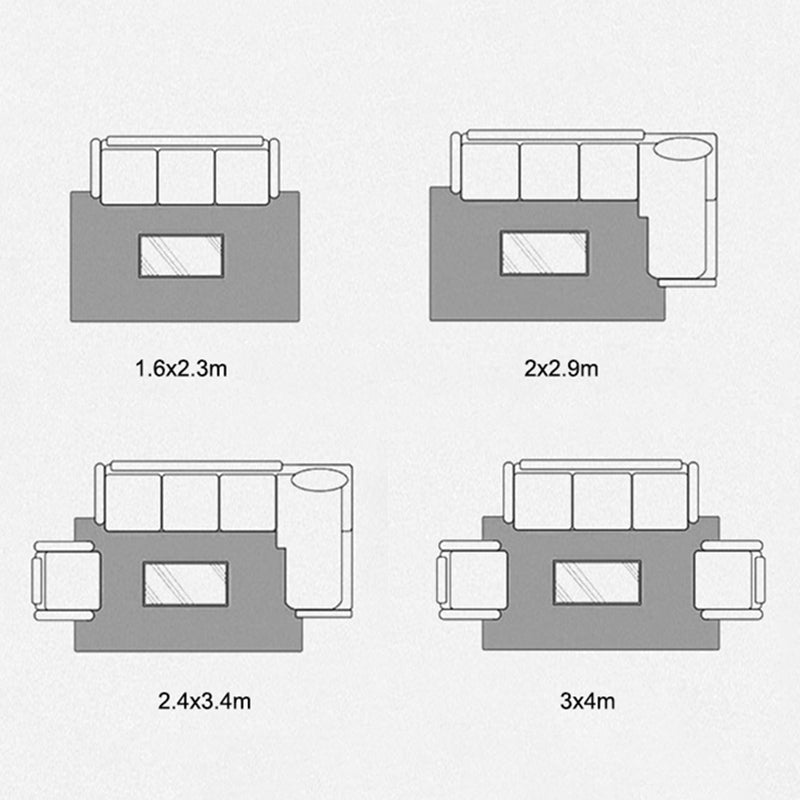 Lichte kleur casual binnen tapijten polyester streep tapijt niet-slip achterste binnenkleed tapijt voor woonkamer