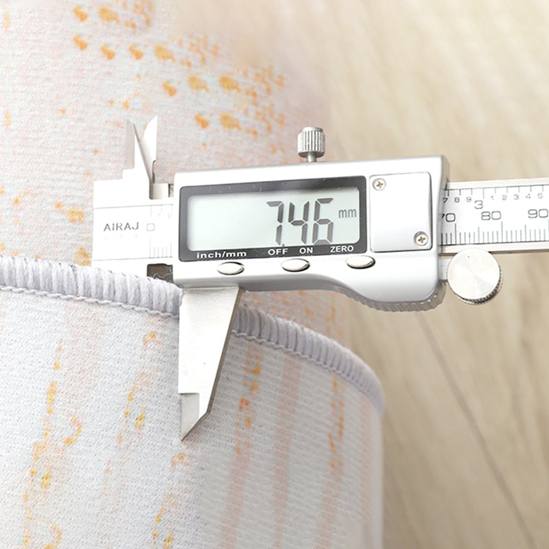 Modern Simple Stripe Rug Apricot Tone Polyester Carpet Stain Resistant Indoor Rug for Home Decoration