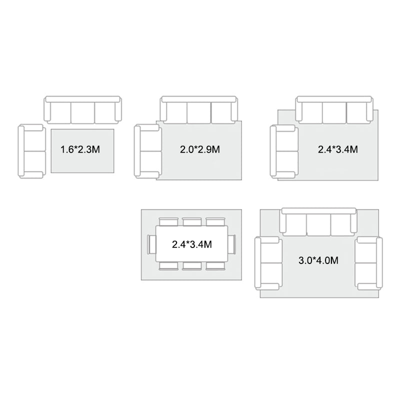 Comfort Geometric Printed Rug Apricot Tone Polyester Area Carpet Non-Slip Backing Rug for Home Decoration