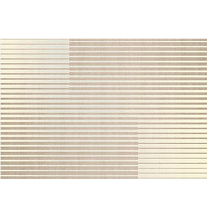 Yellow Tone Modern Area Carpet Polyester Banded Indoor Rug Anti-Slip Backing Carpet for Home Decor