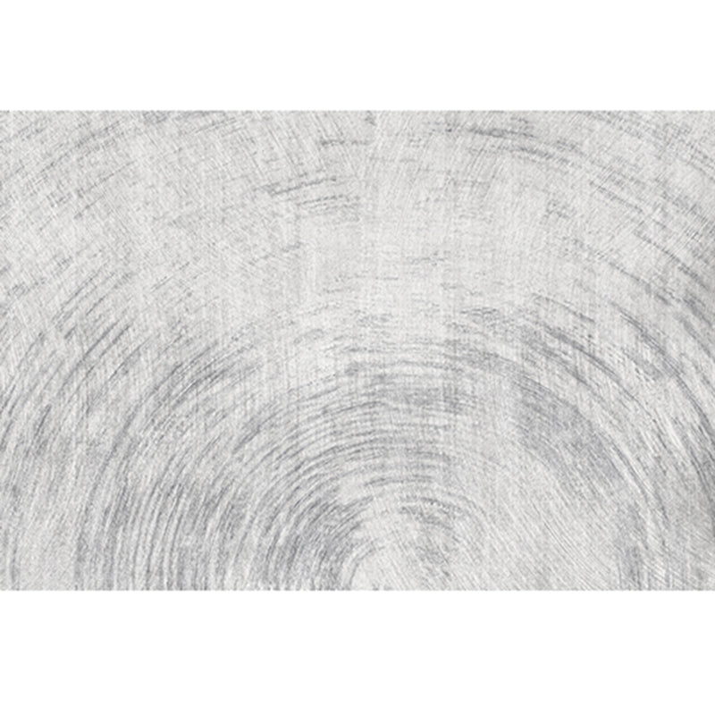 Grey Tone Geometric Lines Rug Polyester Relaxing Anti-Slip Backing Indoor Rug for Living Room