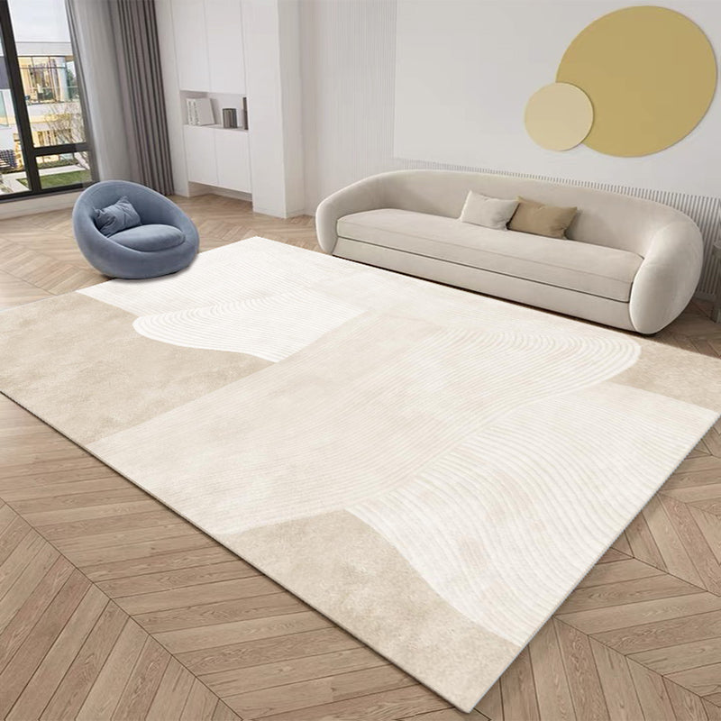 Abrikozen Toon eenvoudig Area Tapijten Polyester Kleurblok Afdruk Tapijt Tapijt niet-slip achteruitgang binnen Tapijt voor woonkamer