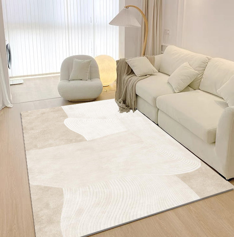 Abrikozen Toon eenvoudig Area Tapijten Polyester Kleurblok Afdruk Tapijt Tapijt niet-slip achteruitgang binnen Tapijt voor woonkamer