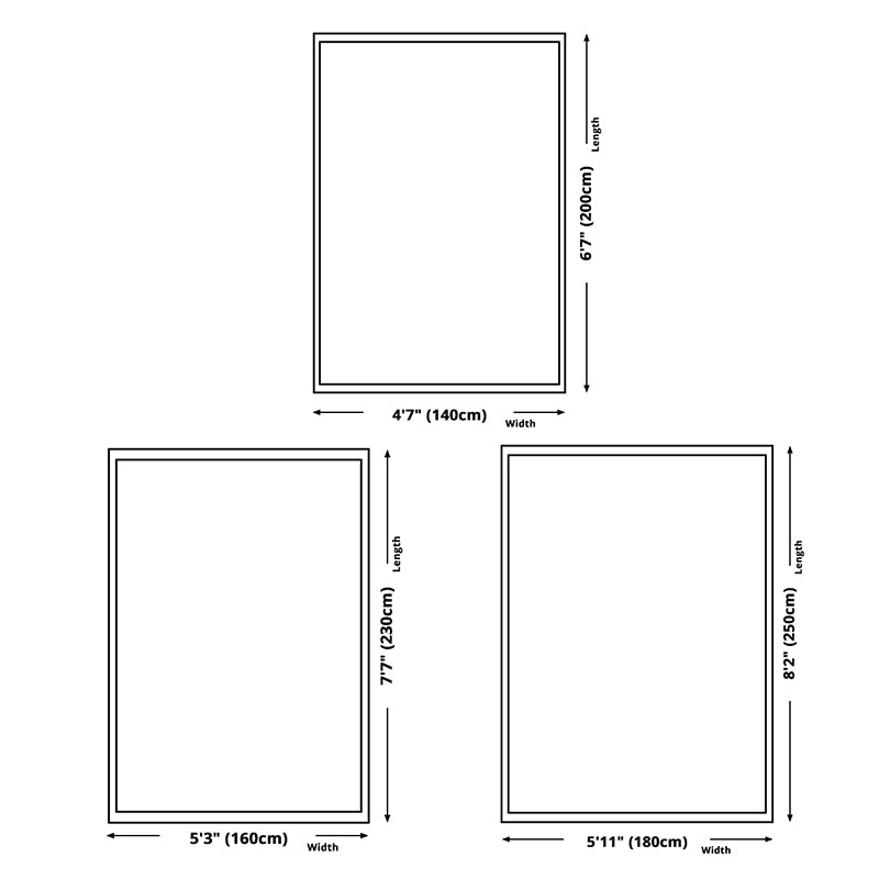 Light Color Simple Area Rug Polyester Abstractic Lines Rug Non-Slip Backing Indoor Rug for Living Room