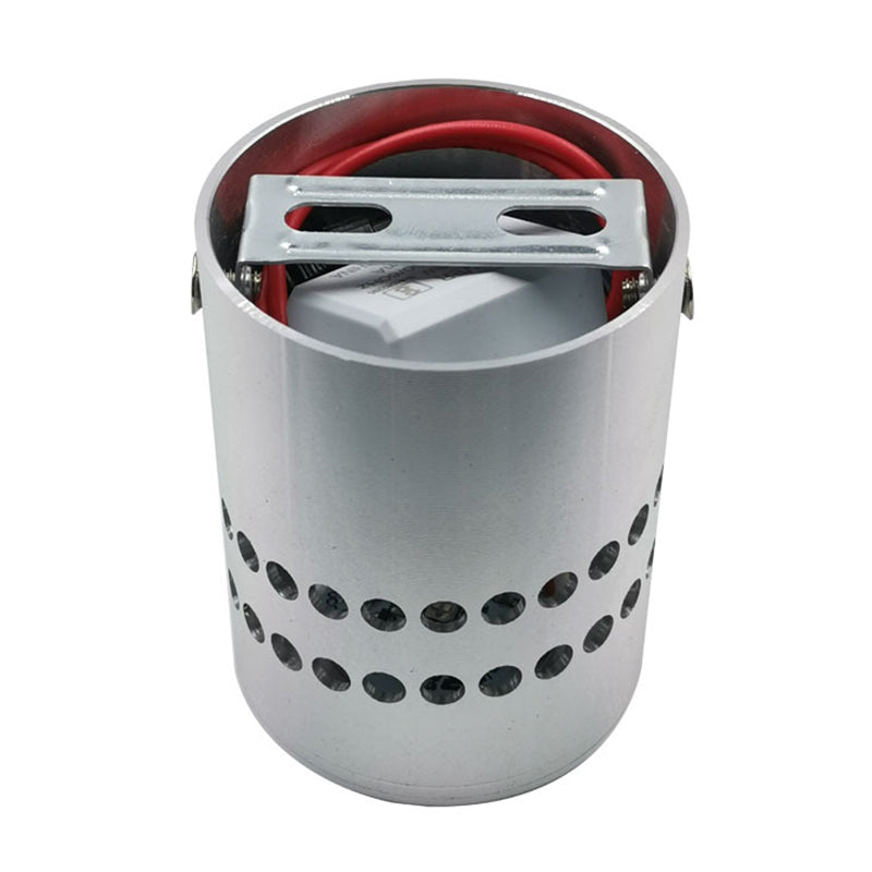 2.8" H Cylindrical Sliver Mini LED Wall Sconce Modern Style Creative RGB Wall Mount Lamp for Aisle Hallway