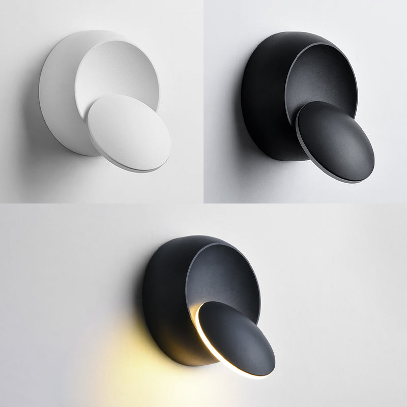 Disk Acrylic Wall Lighting Fixtures Modern Wall Mounted Light Fixture for Bedroom