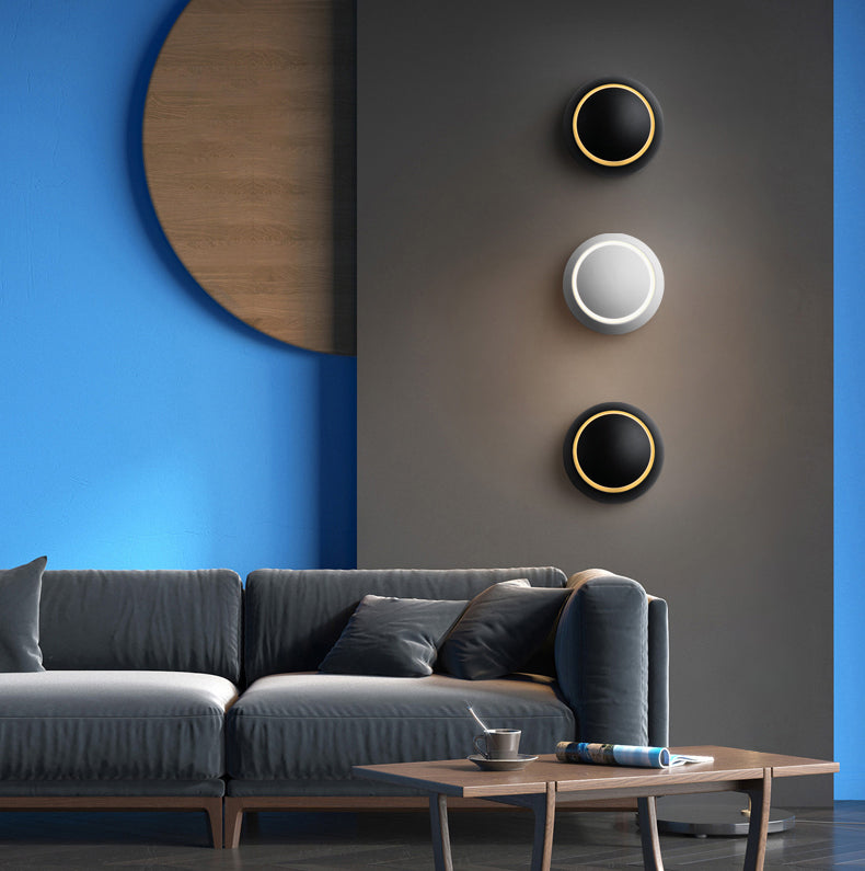 Disk Acrylic Wall Lighting Fixtures Modern Wall Mounted Light Fixture for Bedroom