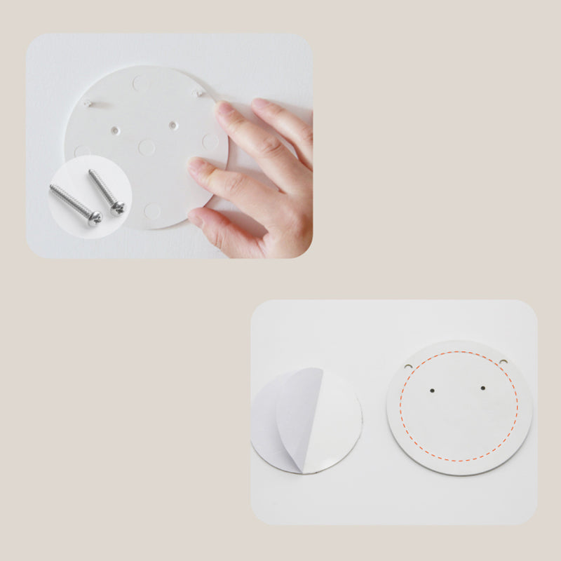 Modern Creative White Rotatable Wall Sconce Plastic Dome Wall Light for Interior Spaces