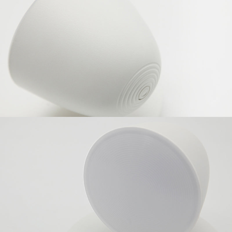 Modern Creative White Rotatable Wall Sconce Plastic Dome Wall Light for Interior Spaces