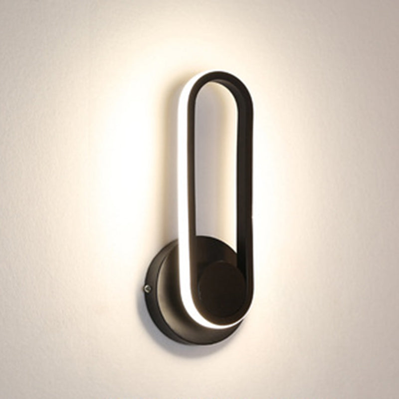 Apparecchi per illuminazione a parete in metallo Ellisse moderno lampada montata a parete per camera da letto