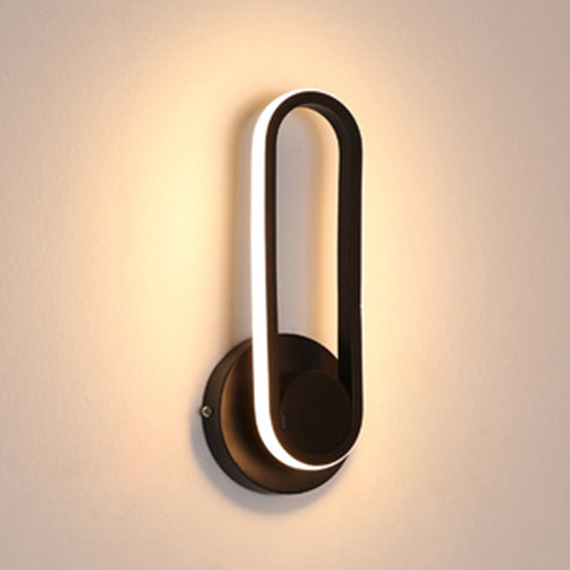 Apparecchi per illuminazione a parete in metallo Ellisse moderno lampada montata a parete per camera da letto