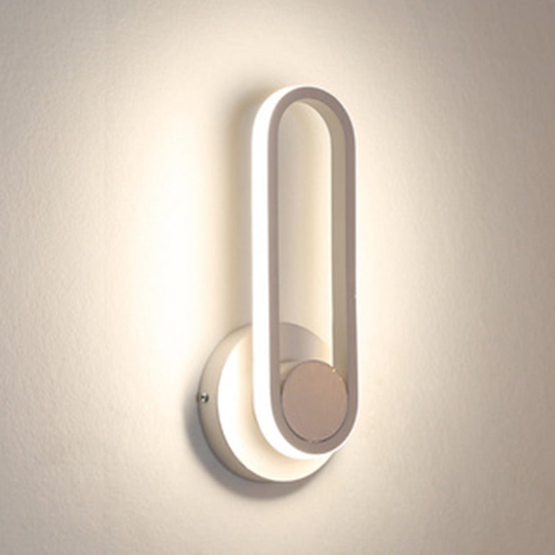 Apparecchi per illuminazione a parete in metallo Ellisse moderno lampada montata a parete per camera da letto