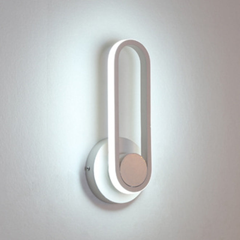 Apparecchi per illuminazione a parete in metallo Ellisse moderno lampada montata a parete per camera da letto