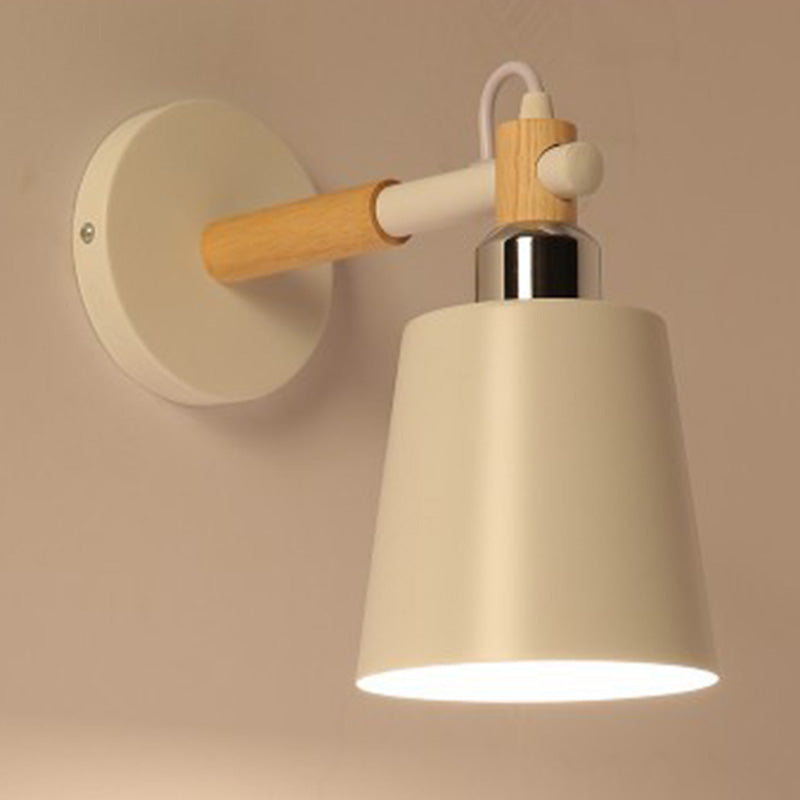 1 Light Metal Wall Mounted Wall Lights Modern Cone Wall Lamp Sconce for Foyer and Hall