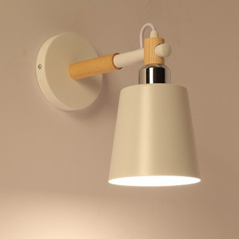 1 Light Metal Wall Mounted Wall Lights Modern Cone Wall Lamp Sconce for Foyer and Hall