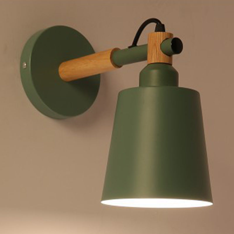 1 Light Metal Wall Mounted Wall Lights Modern Cone Wall Lamp Sconce for Foyer and Hall