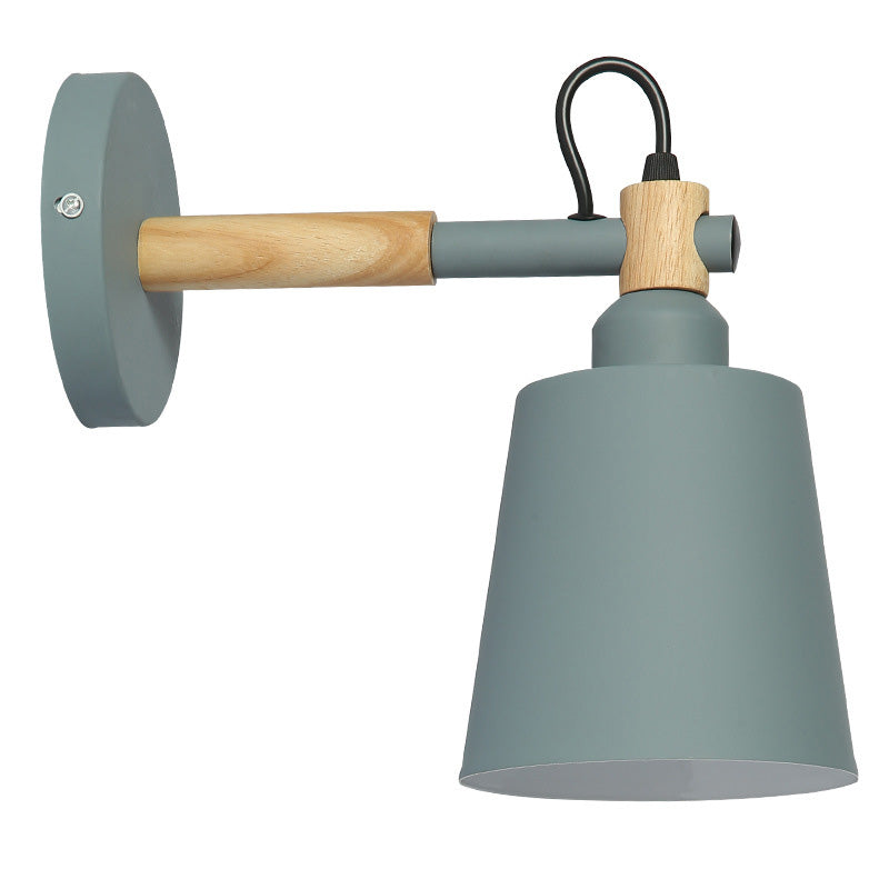 1 Light Metal Wall Mounted Wall Lights Modern Cone Wall Lamp Sconce for Foyer and Hall