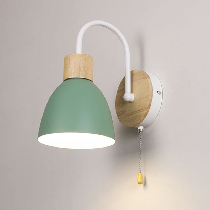 1 Light Metal Wall Mounted Wall Lights Modern Clad Cone Wall Sconces Lighting Fixtures for Foyer and Hall