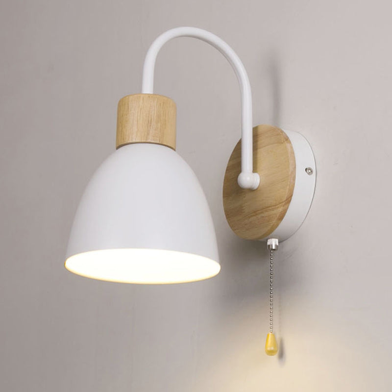 1 Light Metal Wall Mounted Wall Lights Modern Clad Cone Wall Sconces Lighting Fixtures for Foyer and Hall